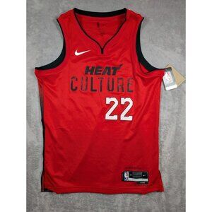 Miami Heat NBA Nike Jersey Mens Large Red #22 Butler Heat Culture City Teamwear